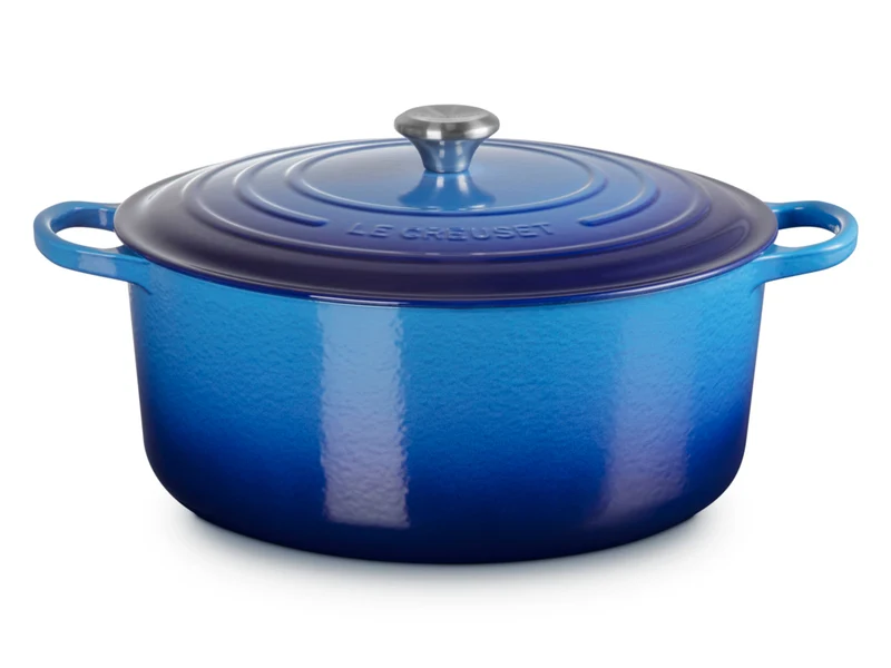 Le Creuset Bräter Signature rund azure 34cm
