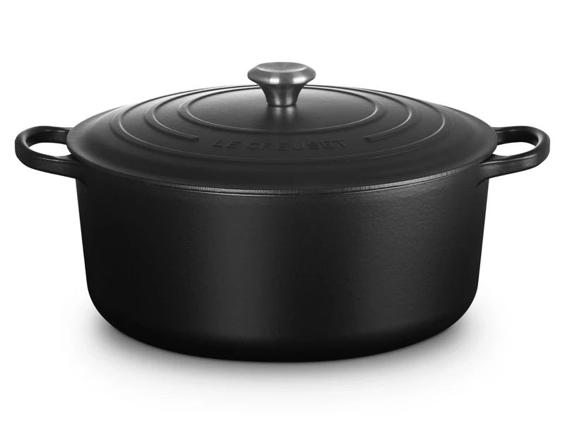 Le Creuset Bräter Signature rund schwarz matt 34cm