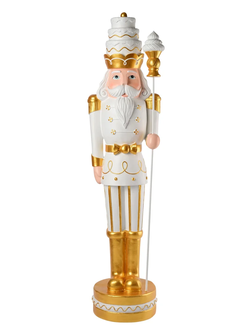 Giftcompany Noce Nussknacker weiß/gold 125,5cm