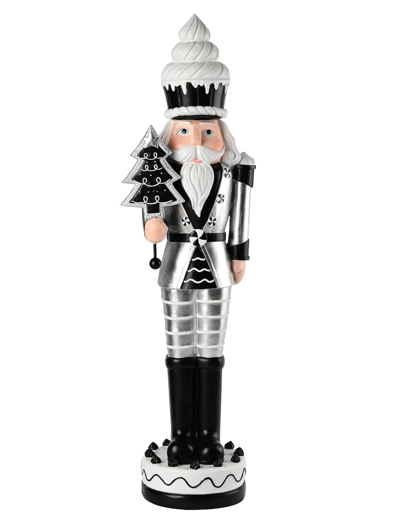 Giftcompany Noce Nussknacker schwarz/silber 94cm