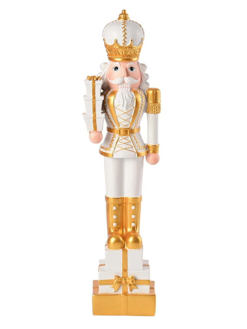 Giftcompany Noce Nussknacker weiß/gold 51cm