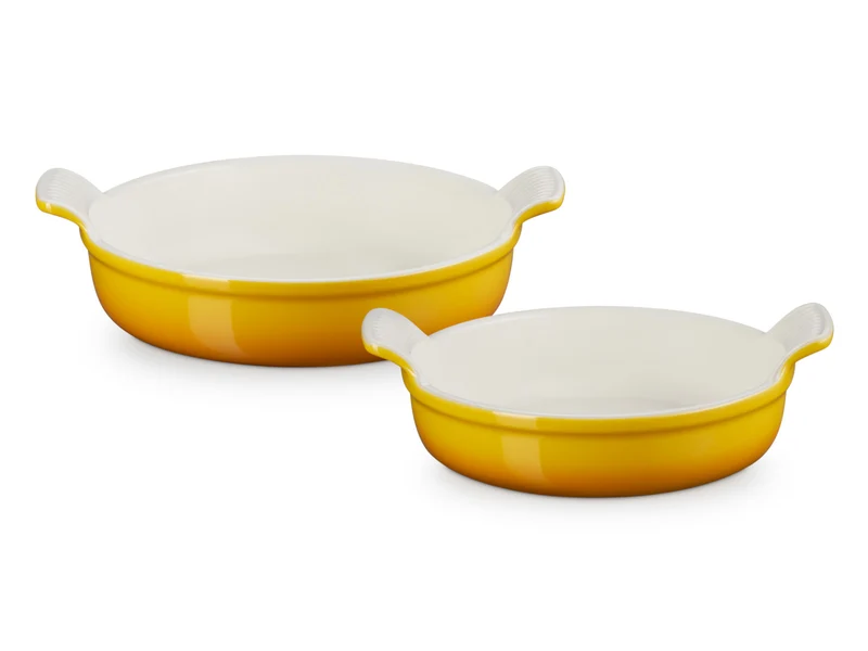 Le Creuset Auflaufform Tradition rund nectar 20/24cm Set 2tlg