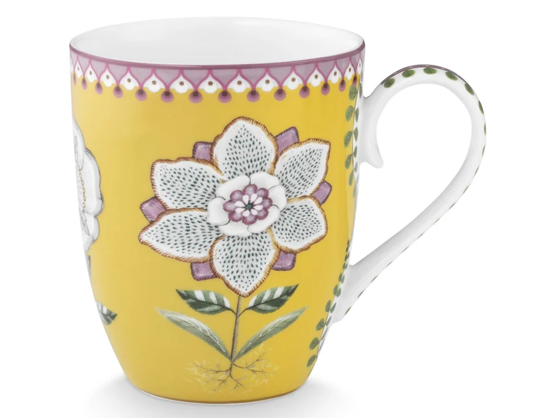 PIP STUDIO Lily&Lotus Yellow Large Henkelbecher 0,365l