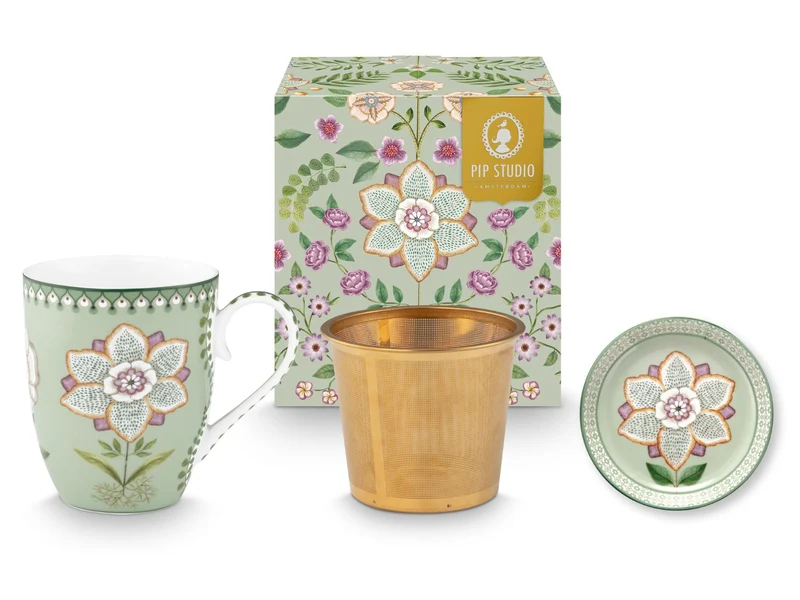 PIP STUDIO Lily&Lotus Light Green Teeset für eine Person 0,365l