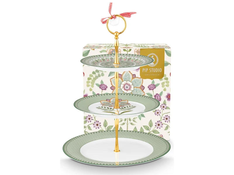 PIP STUDIO Lily&Lotus Light Green Etagere 3tlg