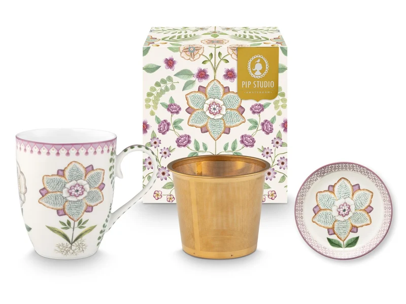 PIP STUDIO Lily&Lotus Off White Teeset für eine Person 0,365l