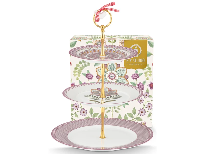 PIP STUDIO Lily&Lotus Lilac Etagere 3tlg