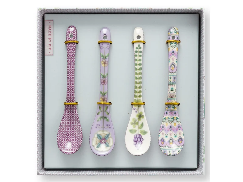 PIP STUDIO Lily&Lotus Lilac Teelöffel 13cm Set4