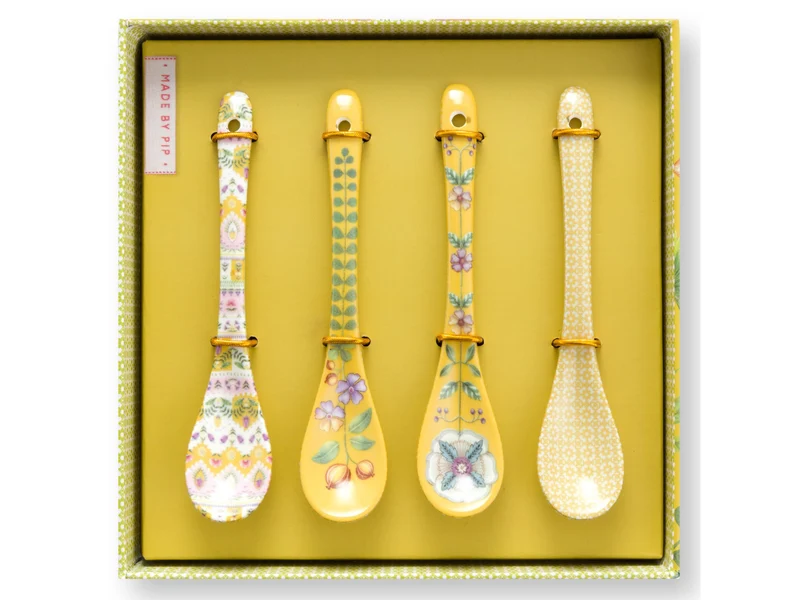 PIP STUDIO Lily&Lotus Yellow Teelöffel 13cm Set4