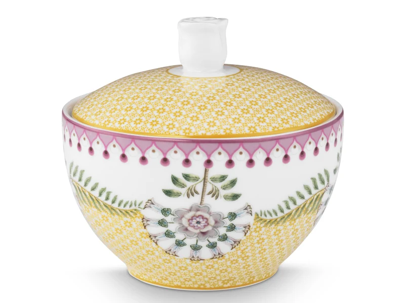 PIP STUDIO Lily&Lotus Tiles Yellow Zuckerdose 0,3l