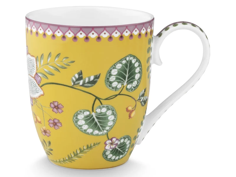 PIP STUDIO Lily&Lotus Yellow Henkelbecher XL 0,45l