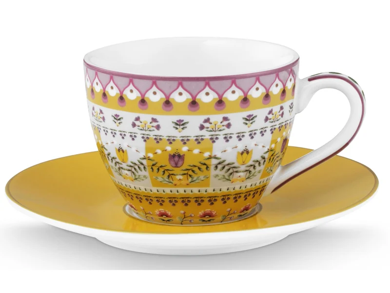 PIP STUDIO Lily&Lotus Moon Delight Yellow Espressotasse mit Untertasse 0,12l