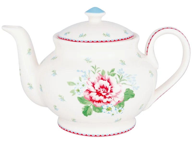 Greengate Alivia Teekanne rund white 1l