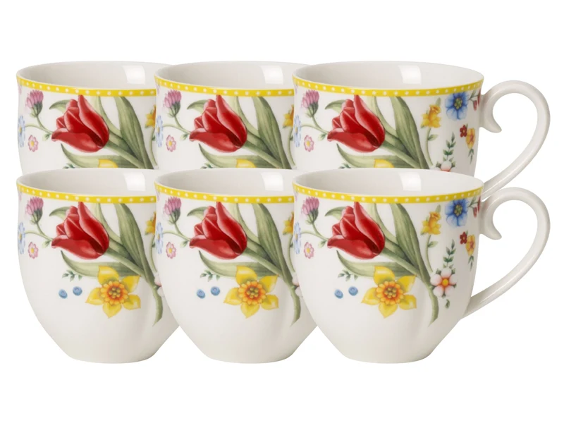 Villeroy & Boch Spring Awakening Henkelbecher 0,4l Set6