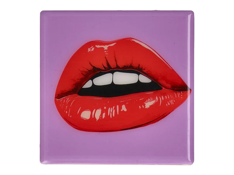 Giftcompany Love Tiles Untersetzer Lippen lila 11x11cm