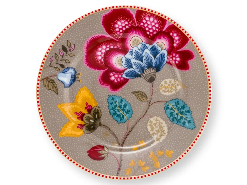 PIP STUDIO Blooming Tales Fantasy Khaki Teller 17cm
