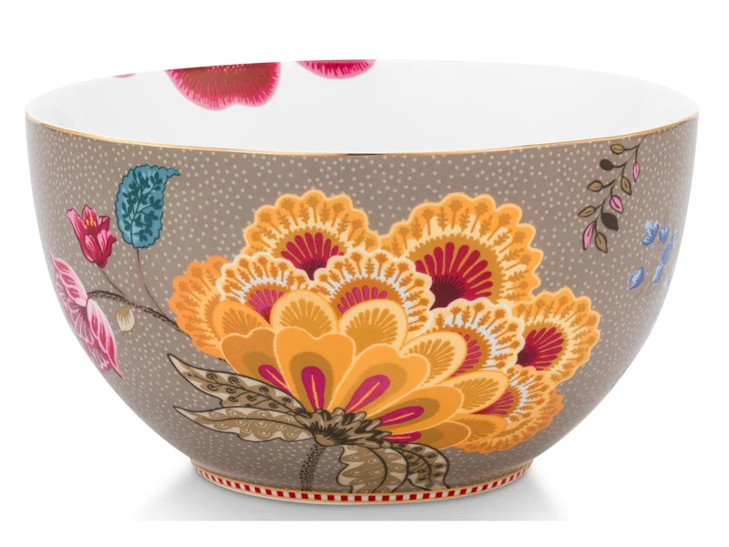PIP STUDIO Blooming Tales Fantasy Khaki Bowl 18cm