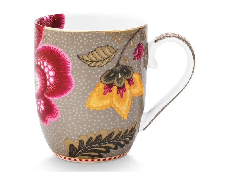 PIP STUDIO Blooming Tales Fantasy Khaki Henkelbecher Small 0,2l