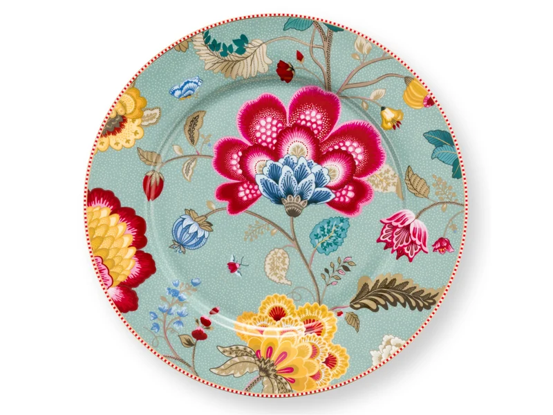 PIP STUDIO Blooming Tales Fantasy Blue Platzteller 32cm