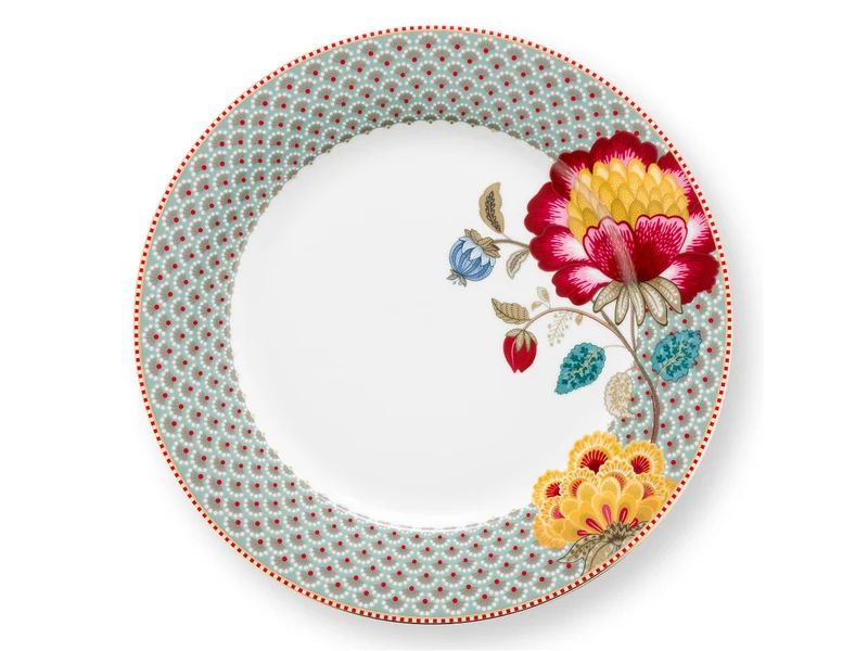 PIP STUDIO Blooming Tales Fantasy Blue Speiseteller 26,5cm