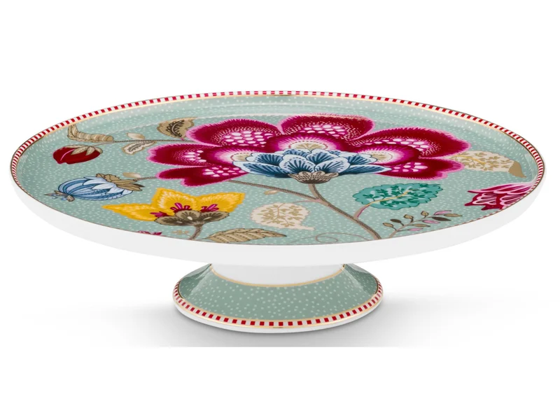 PIP STUDIO Blooming Tales Fantasy Blue mini Kuchenplatte 21cm