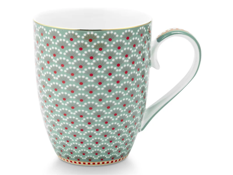 PIP STUDIO Blooming Tales Blue Henkelbecher Large 0,365l