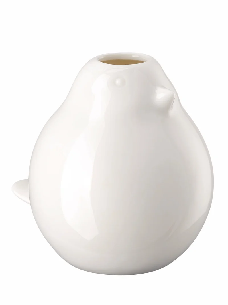 Hutschenreuther Vogel-Vase weiß Vase 10cm