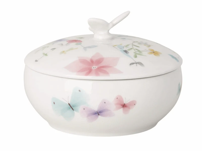 Hutschenreuther Frühlingsgrüsse Blumenwiese Dose mit Deckel 12,5cm