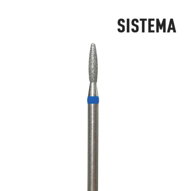 Flamme mit sicherer Spitze 1,8 mm bis 2,3 mm blau Fräseraufsatz SISTEMA