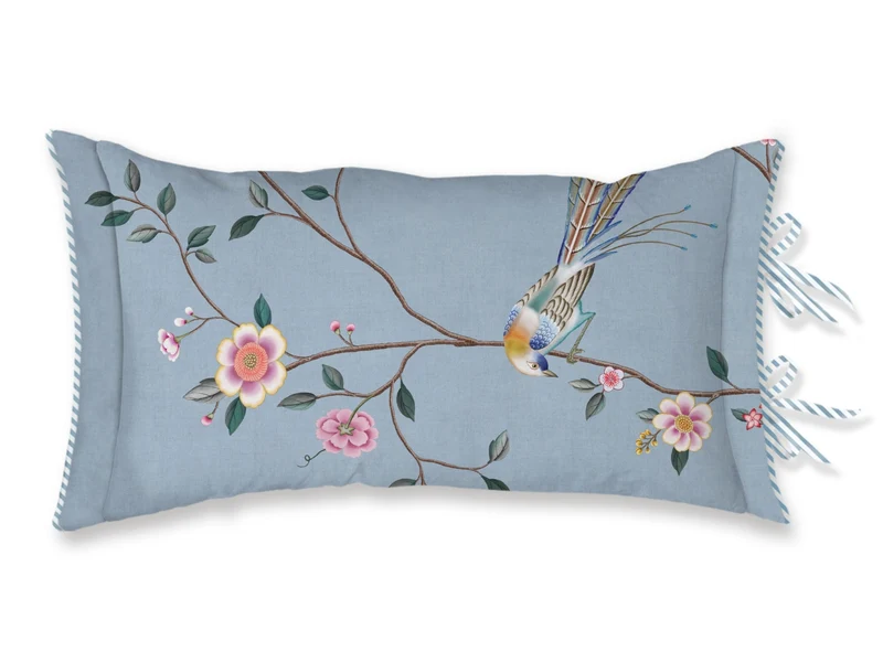 Pip Studio Bamboo Blossom Kissen blau 35x60cm (1 Stück)