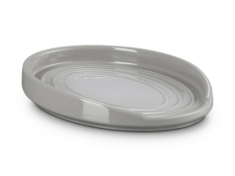 Le Creuset Löffelablage oval perlgrau 16cm