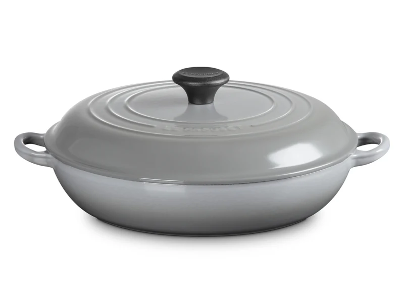 Le Creuset Gourmet-Profitopf Tradition rund perlgrau 30cm