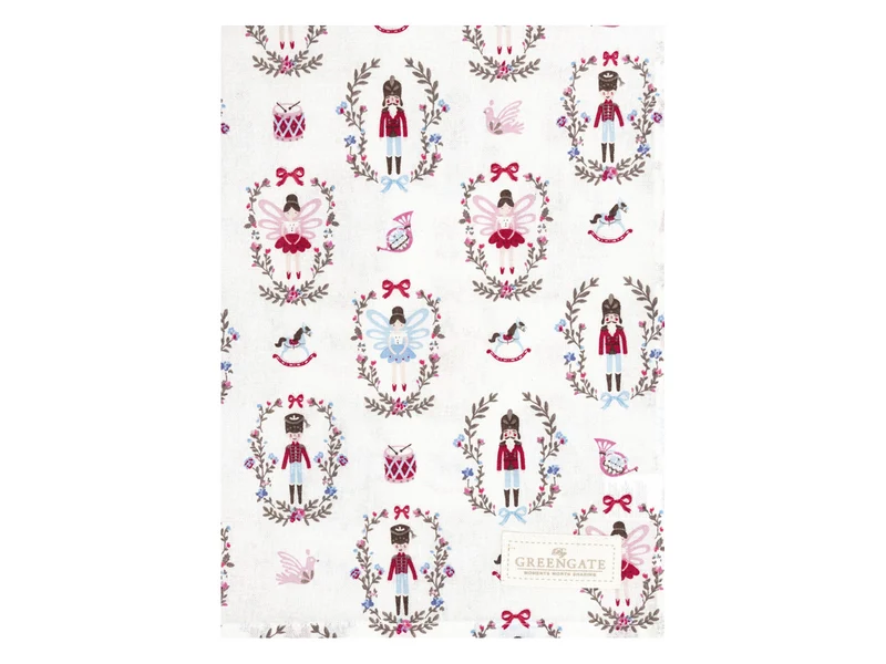 Greengate Cindarella Geschirrtuch white 70x50cm