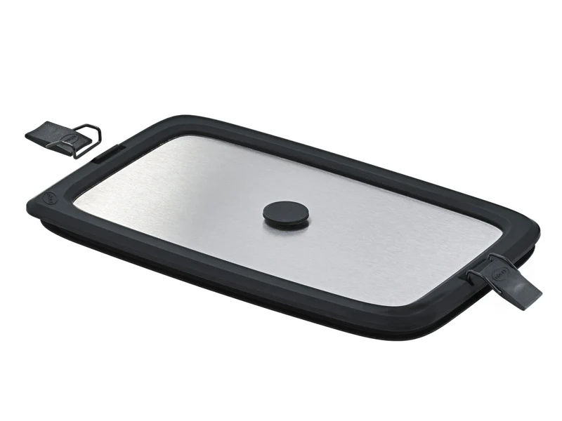 Rösle FLEXX 2GO Edelstahldeckel eckig mit Clips 23,2x14,5cm 1l