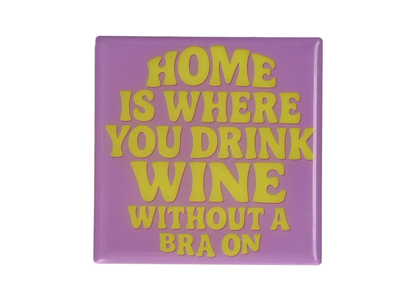Giftcompany Love Tiles Untersetzer Home lila 11x11cm