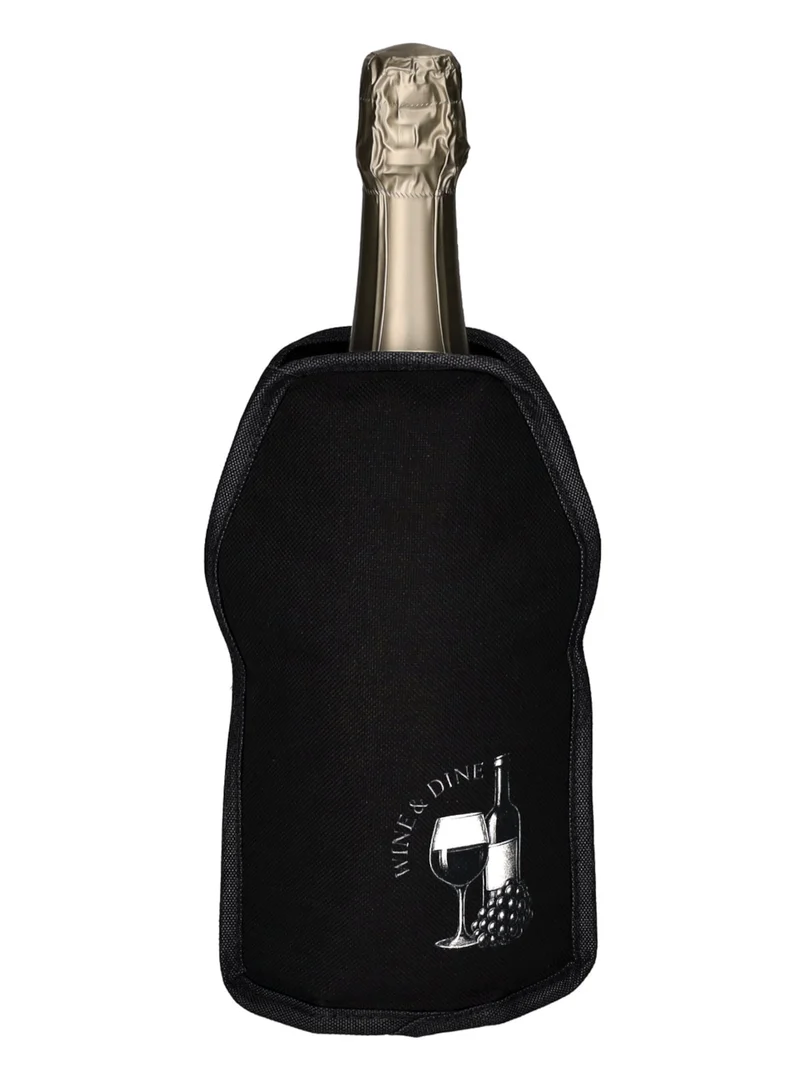 Giftcompany Froid Kühlmanschette Wine and Dine schwarz 23,5cm