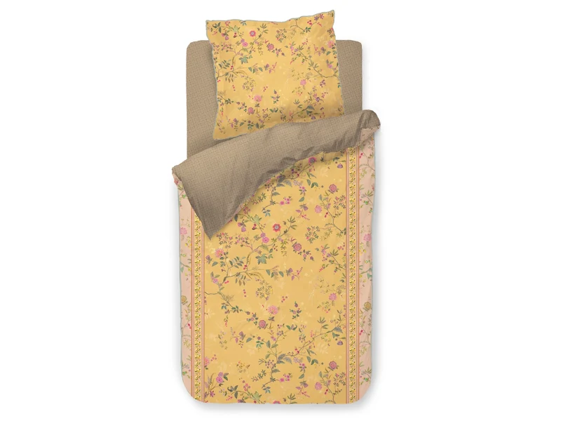 Pip Studio Bodhi Flower Bettwäsche gelb 135x200cm (1 Stück)