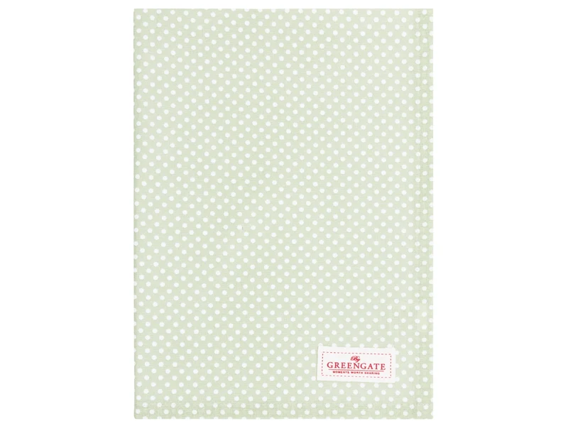 Greengate Dotty Geschirrtuch pale green 70x50cm