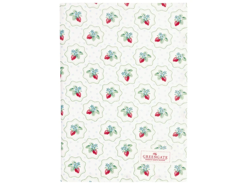 Greengate Berry Geschirrtuch petit white 70x50cm