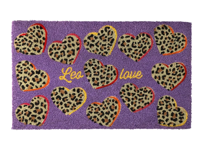 Giftcompany Fußmatte Leo Love lila 45x75cm