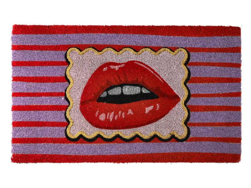 Giftcompany Fußmatte Lippen lila 45x75cm