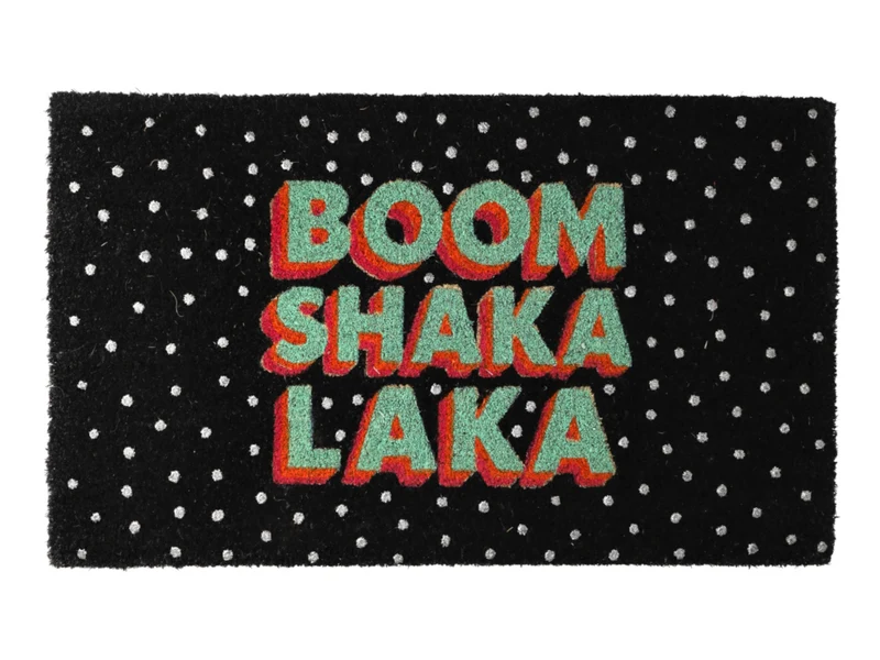 Giftcompany Fußmatte Boom Shaka Laka schwarz 45x75cm