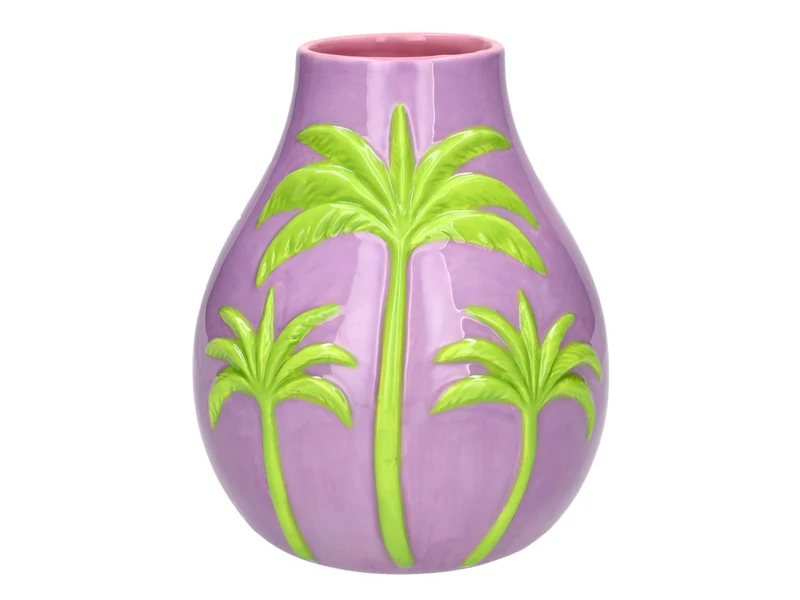 Giftcompany Artisan Vase Palme M lila/grün 16,8cm