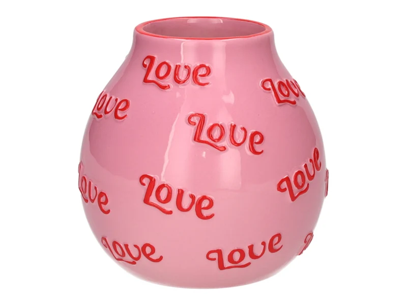 Giftcompany Artisan Vase Love S rosa/rot 14,3cm