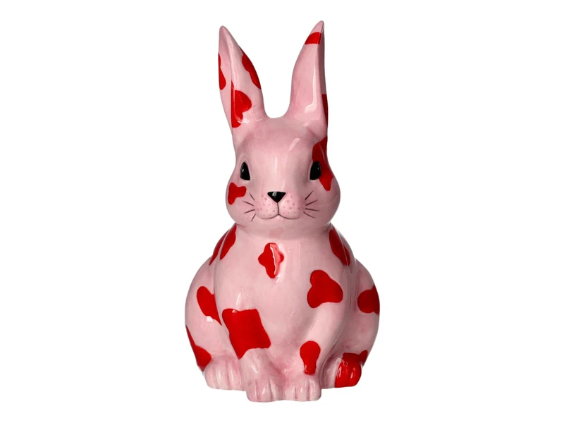 Giftcompany Mignon Vase Hase Leo M rosa/rot 11cm