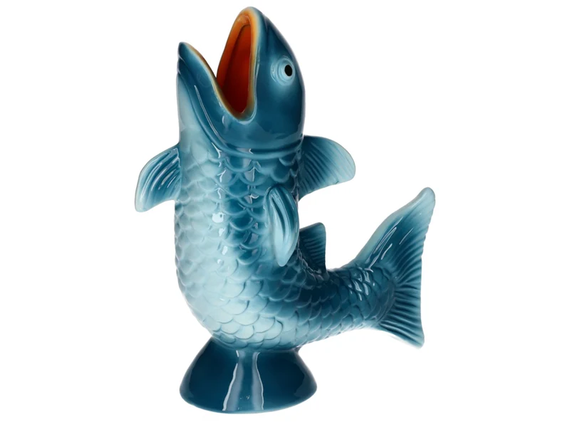 Giftcompany Mignon Vase Fisch M blau 9,8cm