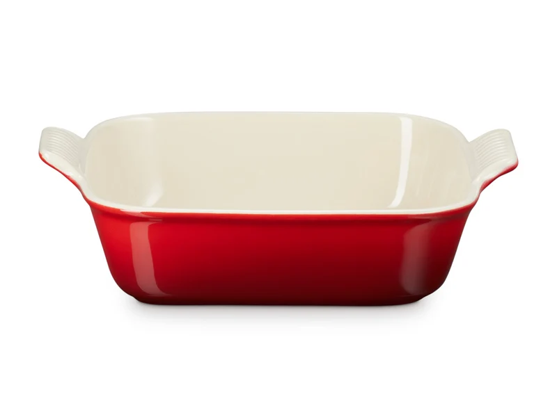 Le Creuset Auflaufform Tradition quadratisch kirschrot 23cm