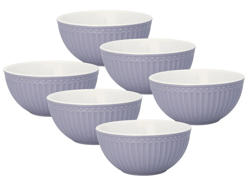Greengate Alice Müslischale lavender 14 cm Set6