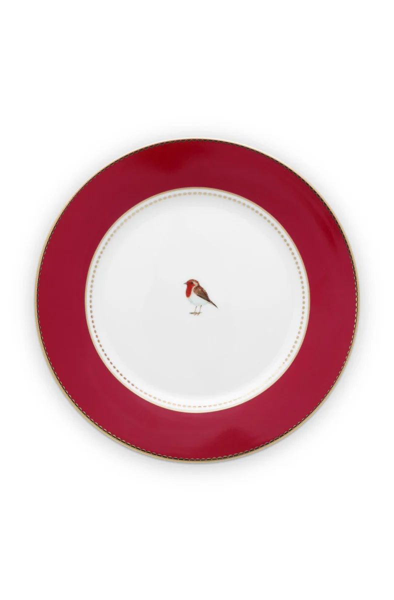 PIP STUDIO Love Birds Frühstücksteller rot 21cm