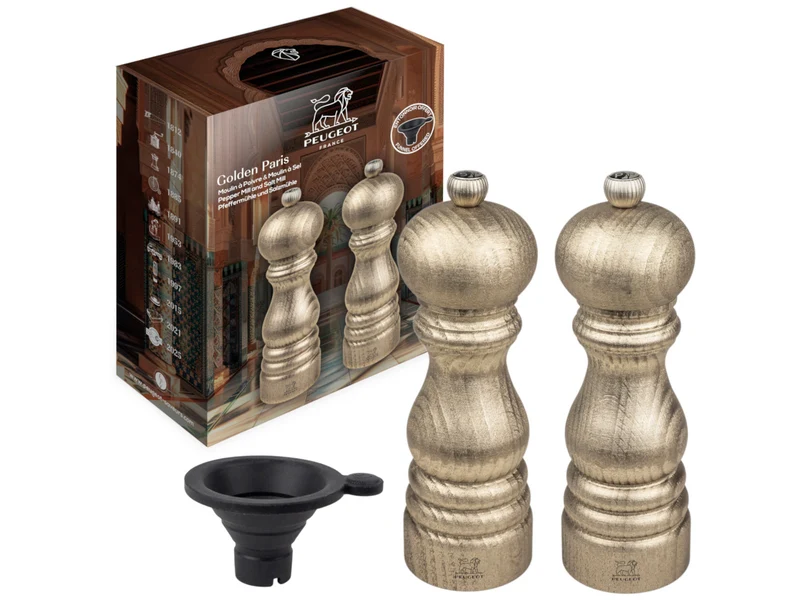 PEUGEOT GOLDEN Pfeffermühle & Salzmühle 18cm 2tlg